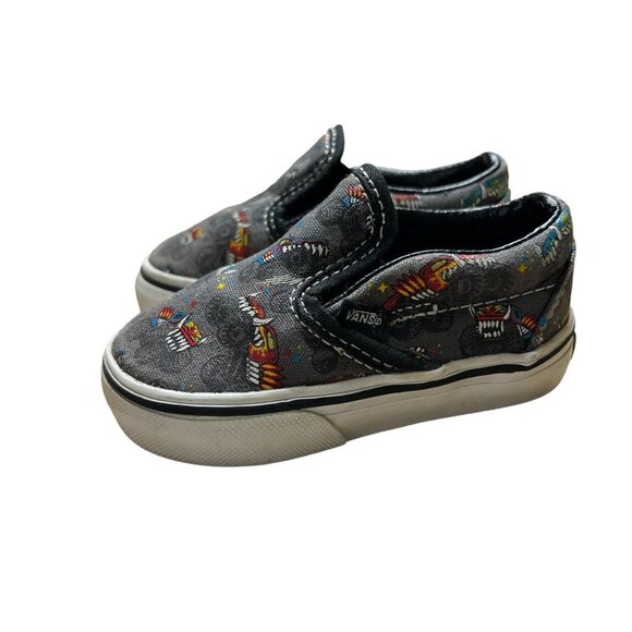 Vans Sz 4 Monster Truck Slip-On Sneakers Shoes - Picture 3 of 9
